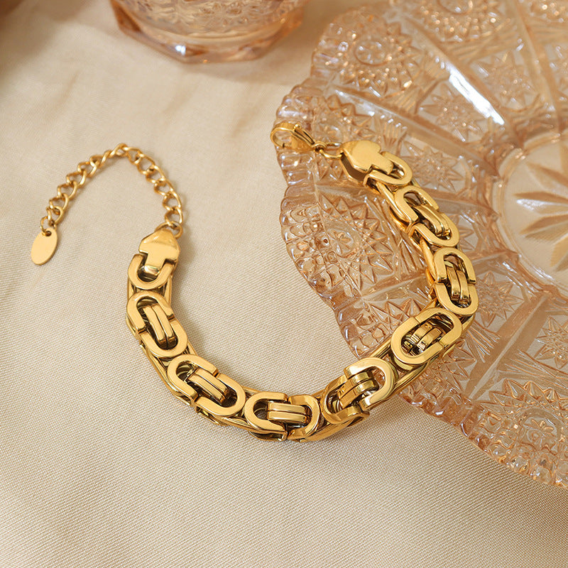 Gold Chunky Bracelet