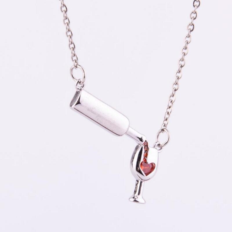 Wine Lover Pendant Necklace