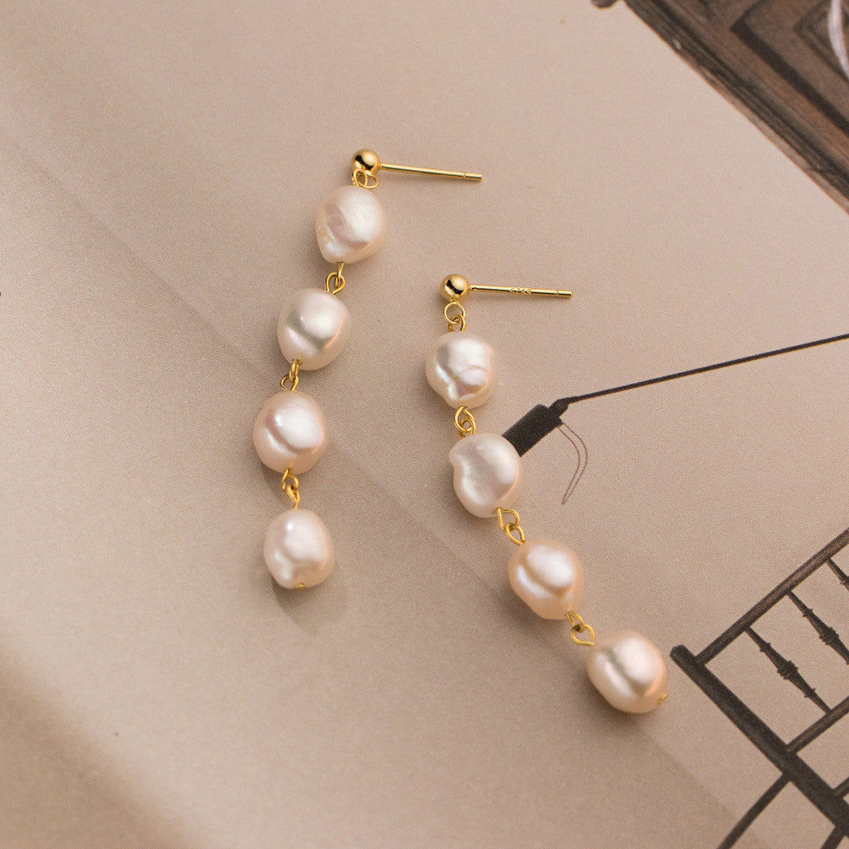 Pearl Tassel Earrings