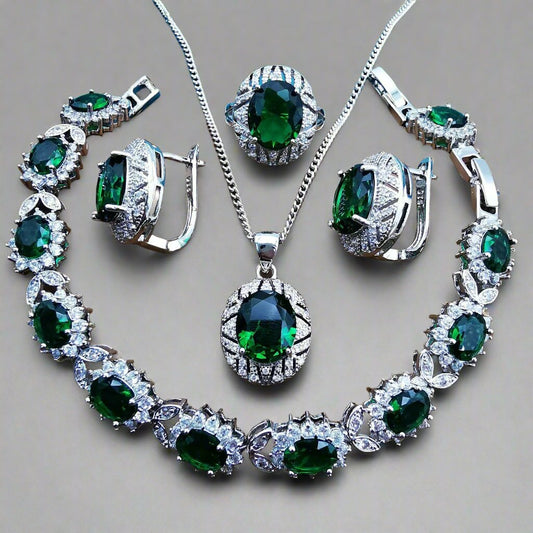 Eternal Sparkle Zircon Jewelry Set