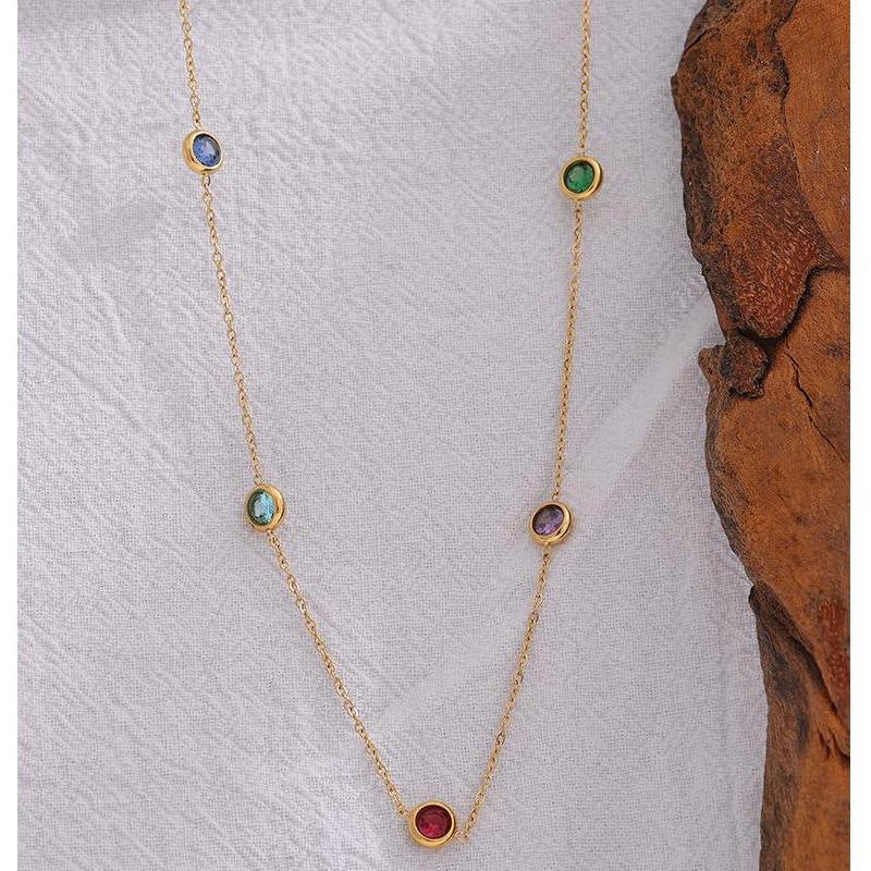 Colorful Station Necklace