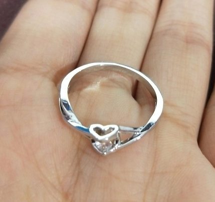 Sterling Silver Love's Embrace Ring