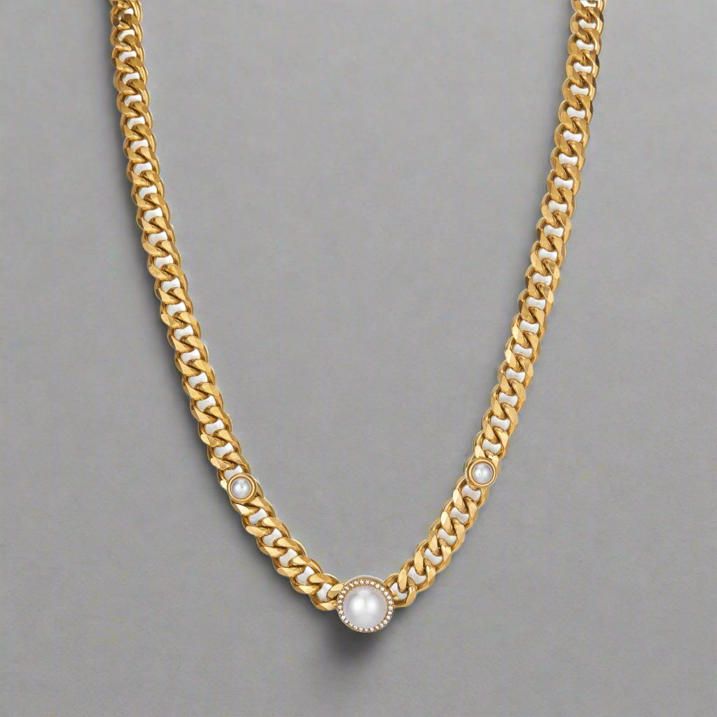 Triple Pearl Necklace