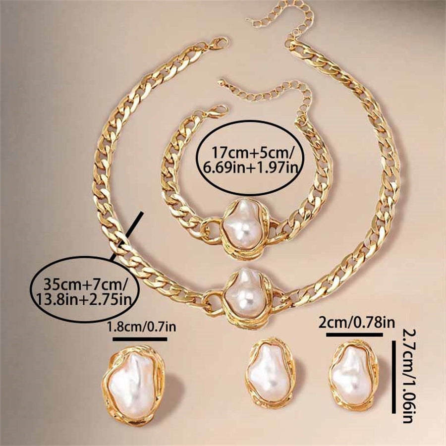 Baroque Pearl Jewelry Set