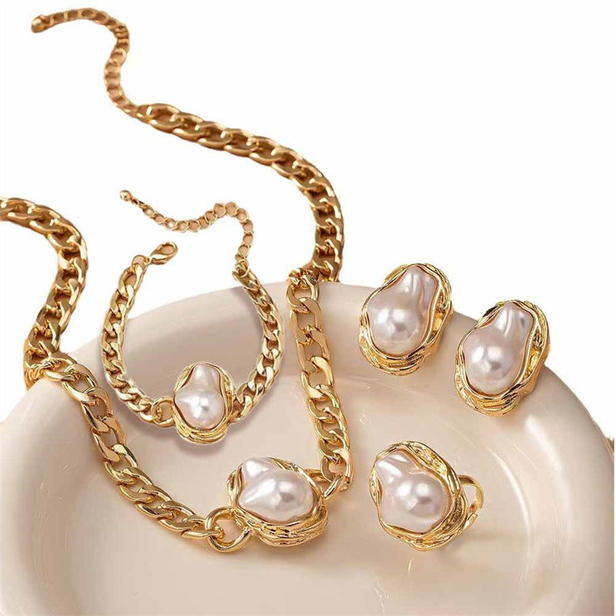 Baroque Pearl Jewelry Set