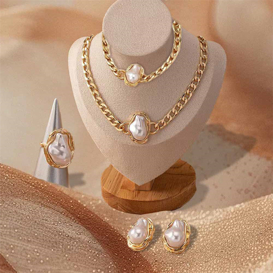 Baroque Pearl Jewelry Set