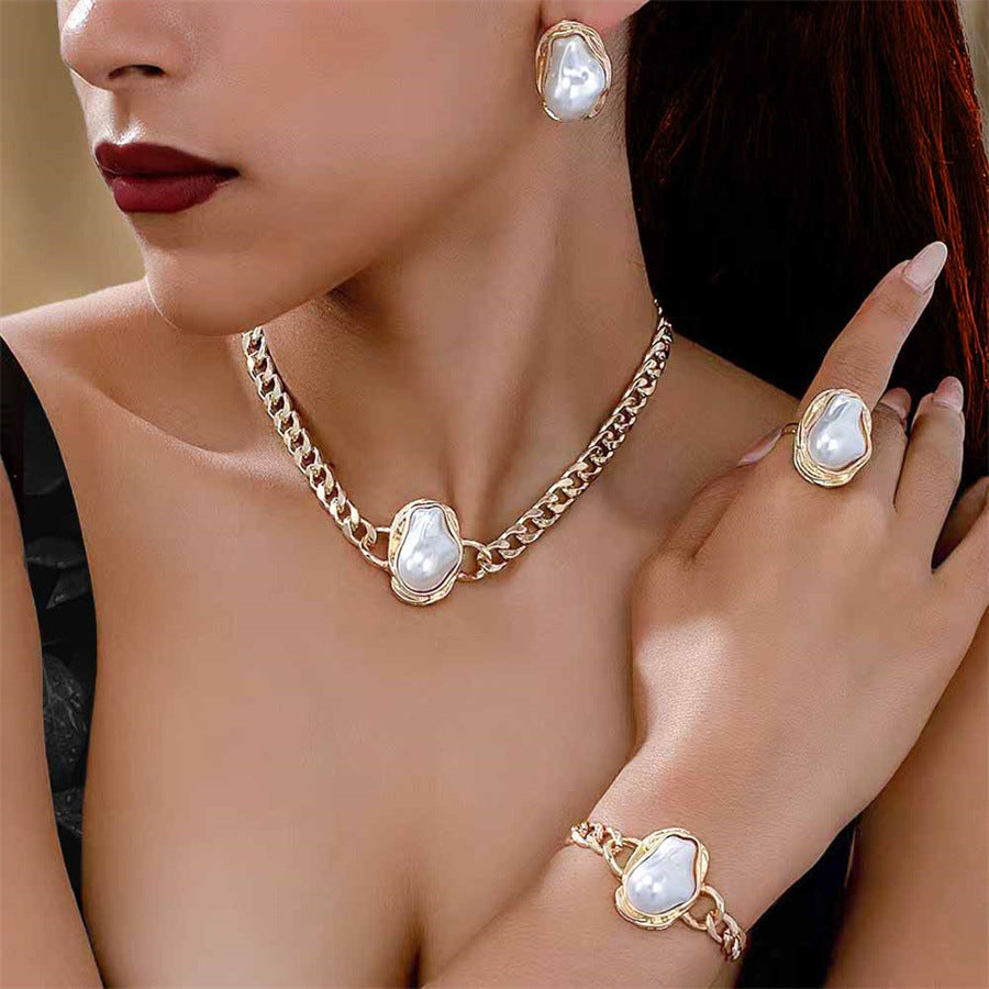 Baroque Pearl Jewelry Set