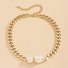 Double Pearl Necklace