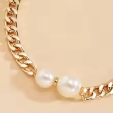Double Pearl Necklace