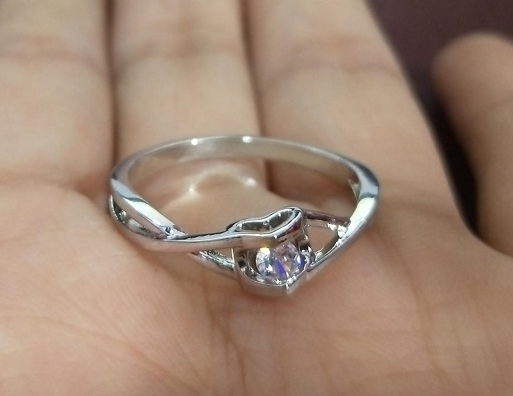 Sterling Silver Love's Embrace Ring