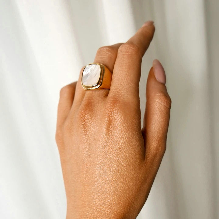 Gold Shell Ring