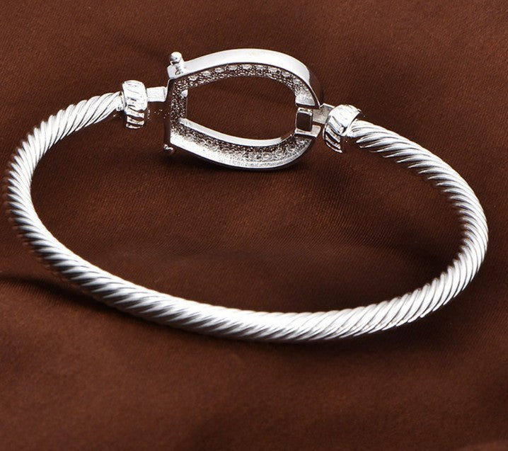 Horseshoe Bangle Bracelet