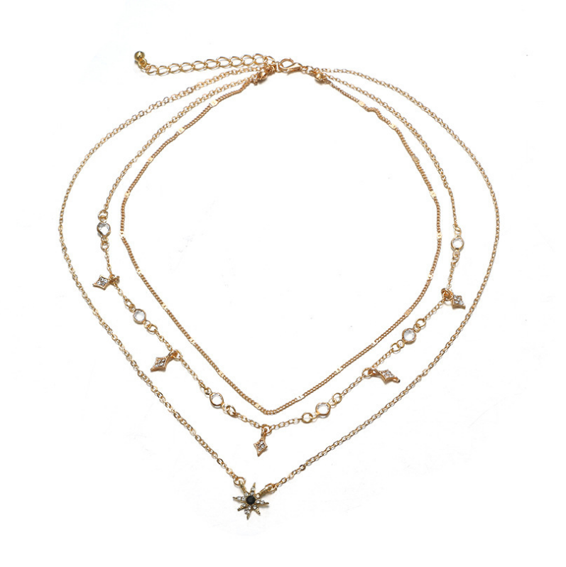 Multi-layer Star Pendant Necklace