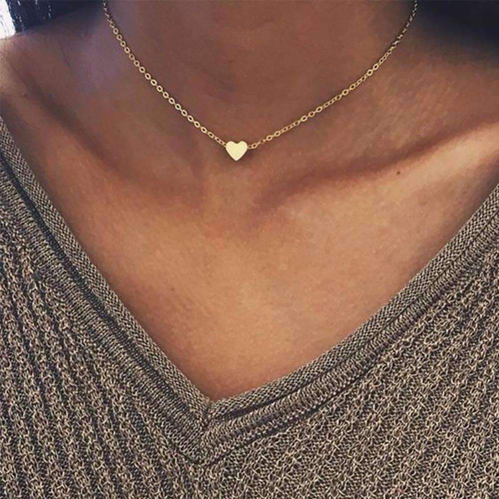 Dainty Heart Choker Necklace