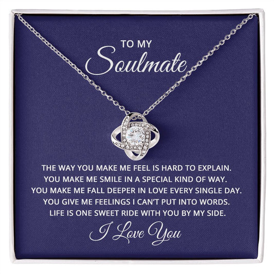 Love Knot Necklace, To My Soulmate