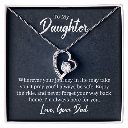 Forever Love Necklace, To My Daughter From Dad