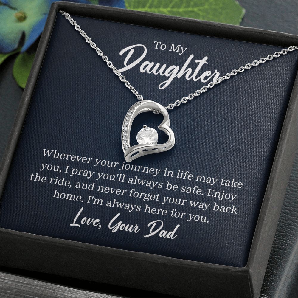 Forever Love Necklace, To My Daughter From Dad